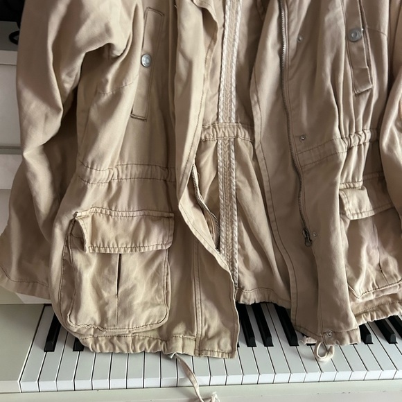 Kensie Tan Utility Jacket for Women - Picture 4 of 16